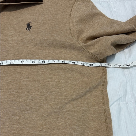 Polo Ralph Lauren Preppy Casual Beige Men's Luxury Jersey Pullover Large - Picture 10 of 11